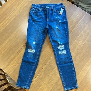 Old Navy.  Rockstar Super Skinny jeans.  8 petite.